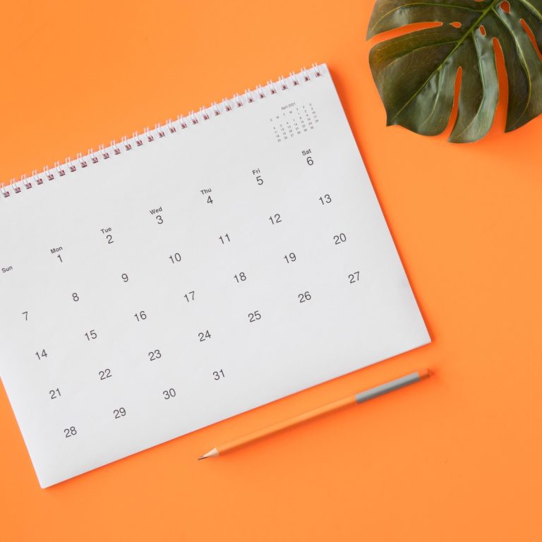 calendar-with-pencil-monstera-leaf